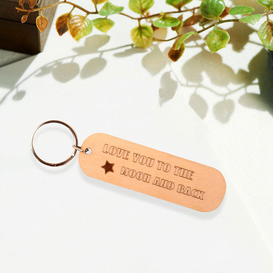 Love You To The Moon and Back Keychain