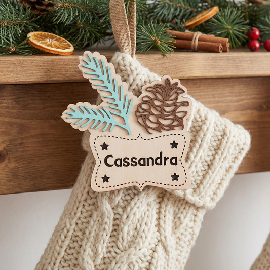 Christmas Stocking Decorative Label
