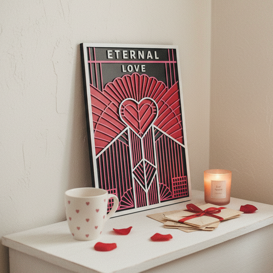 Valentine's Day Wooden Heart Wall Art