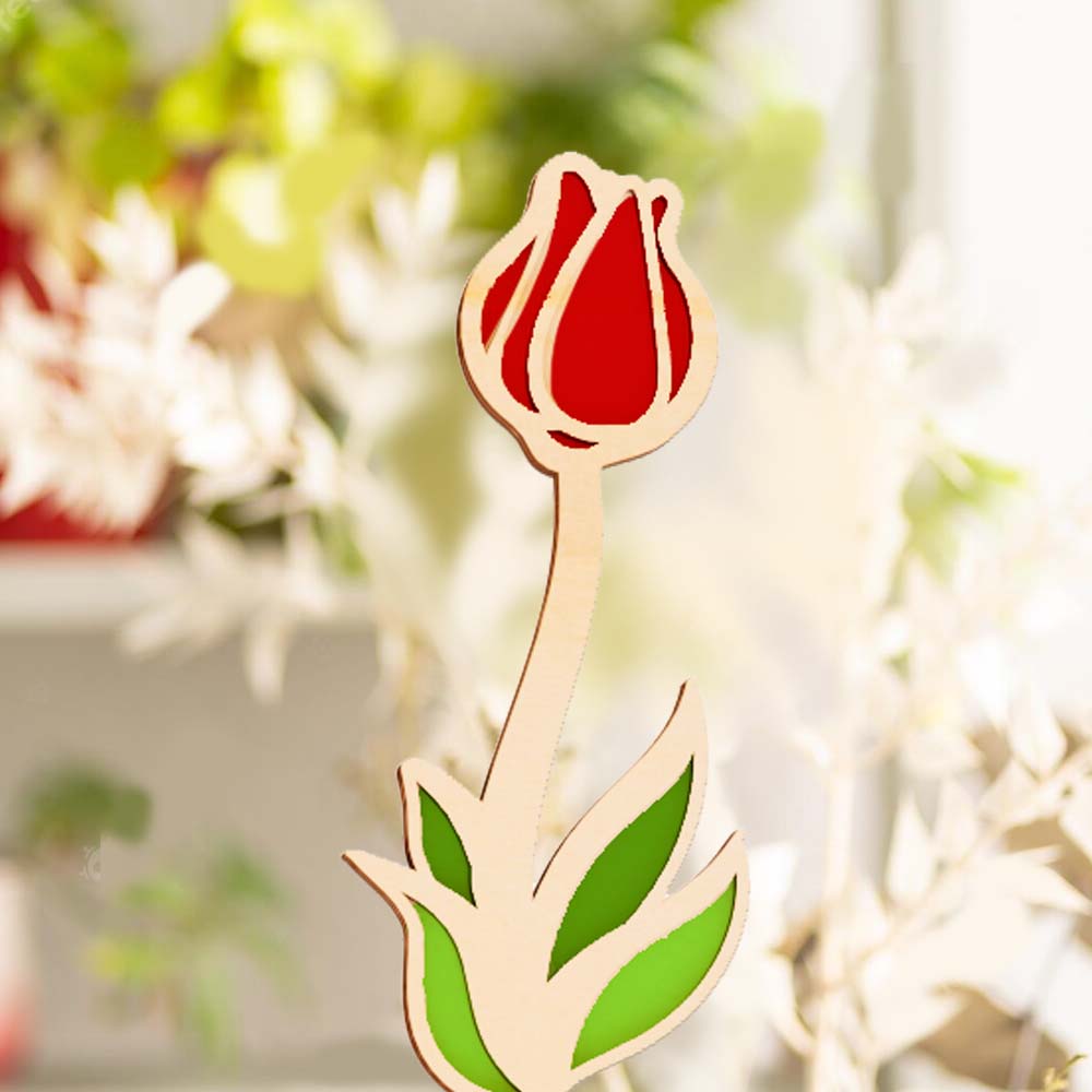 Rose Flower Wooden