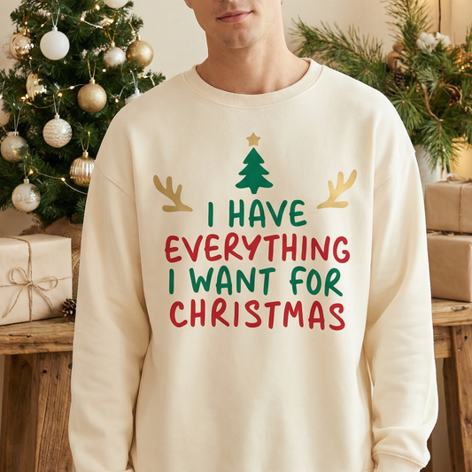 Christmas Themed Sweatshirt Heat transfer Vinyl Pattern 01