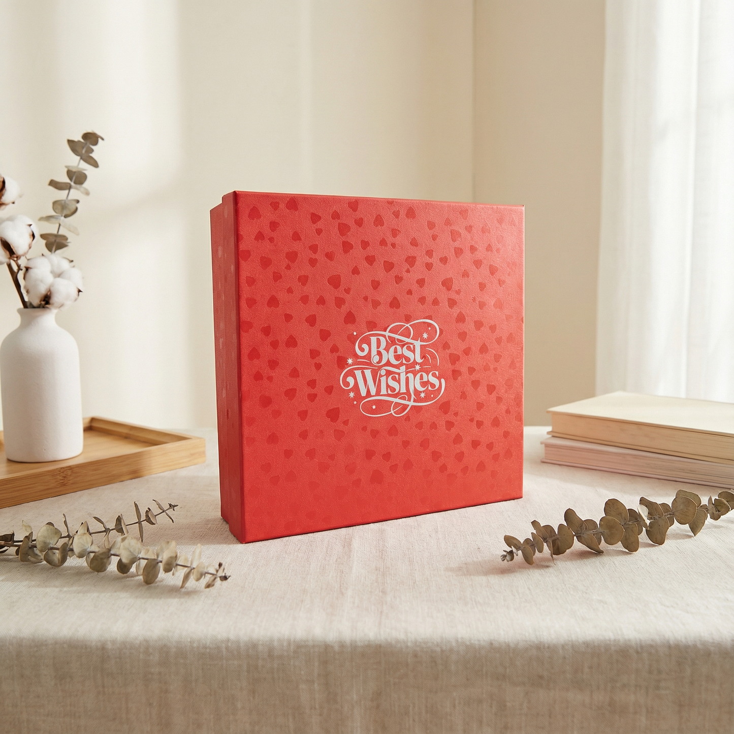 Best Wishes Christmas Present Gift Box Engraving