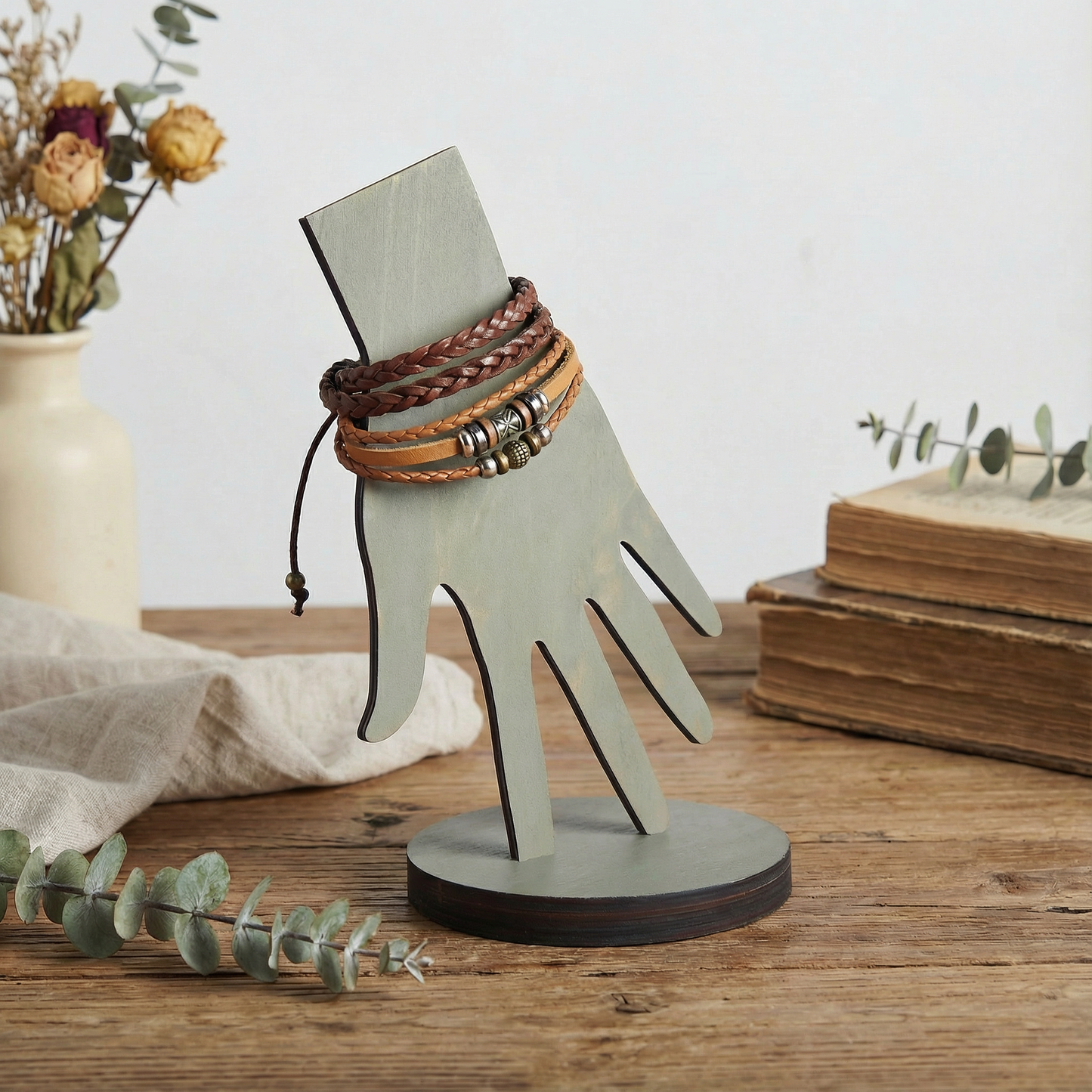Wooden Bracelet Display Stand
