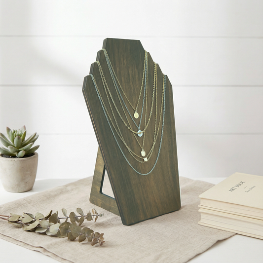 Wooden Necklace Display Stand（3）