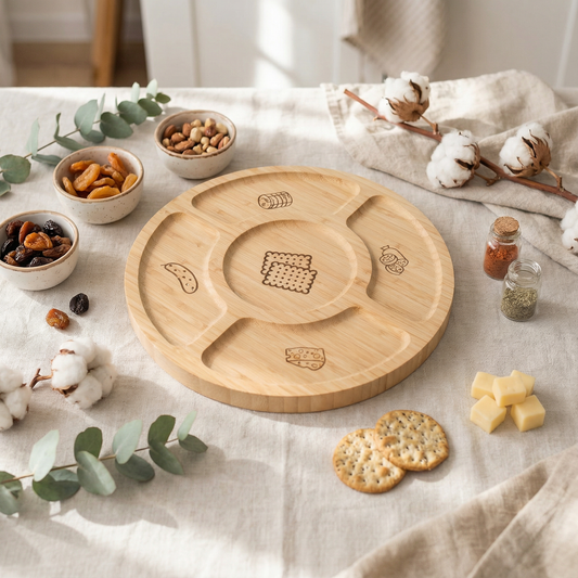 Snack Tray Pattern Engraving