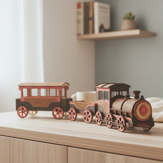 Wooden Assembly Steam Train