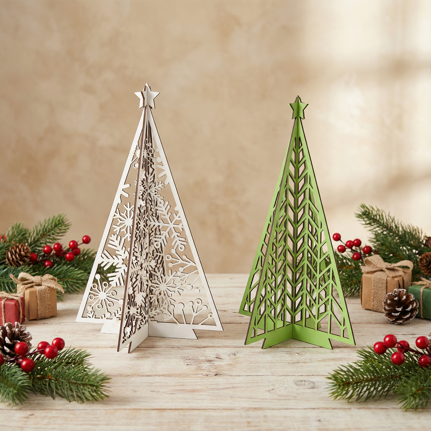 Wooden Christmas Tree Ornament