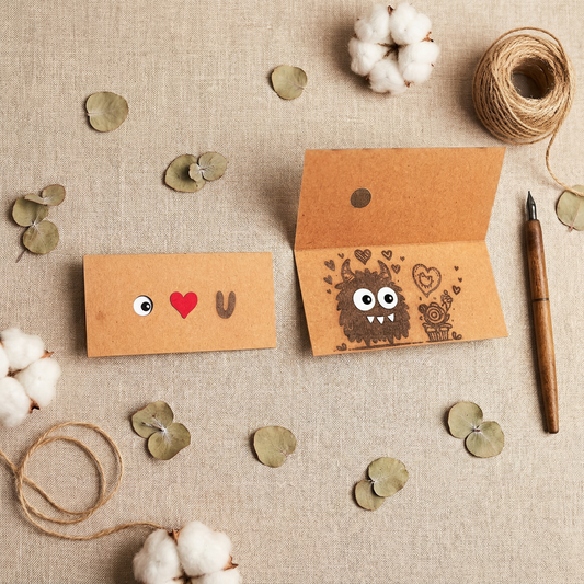 Valentine's Day Little Monster Greeting Card