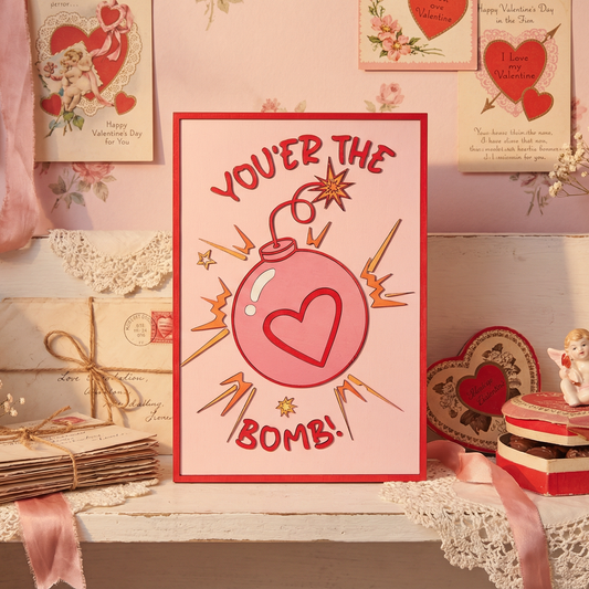 Valentine's Day Pink Heart Bomb Decorative Ornament