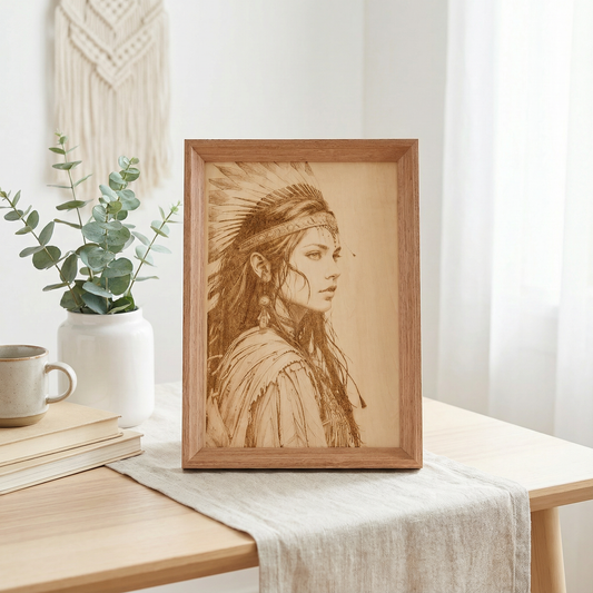 Wooden Photo Engraving Art