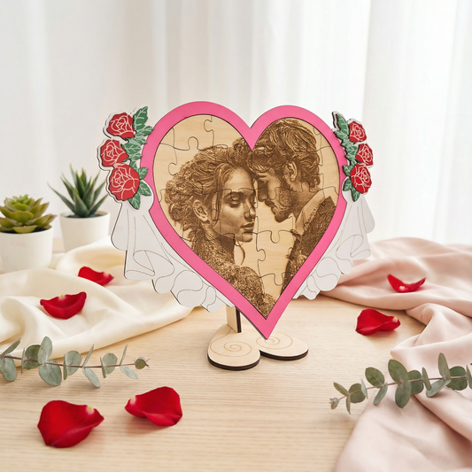 Valentine's Day Themed Puzzle Decoration