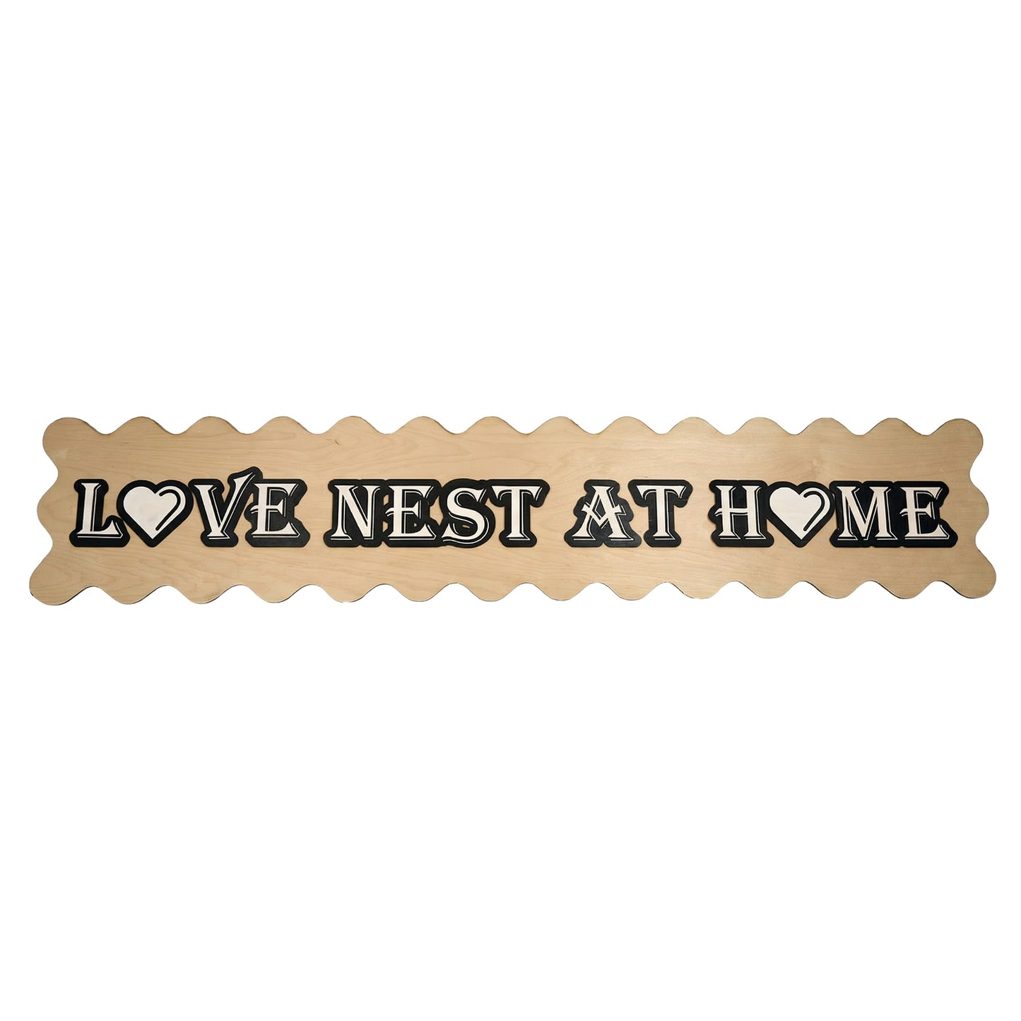 Romantic-Themed Extended Decorative Sign
