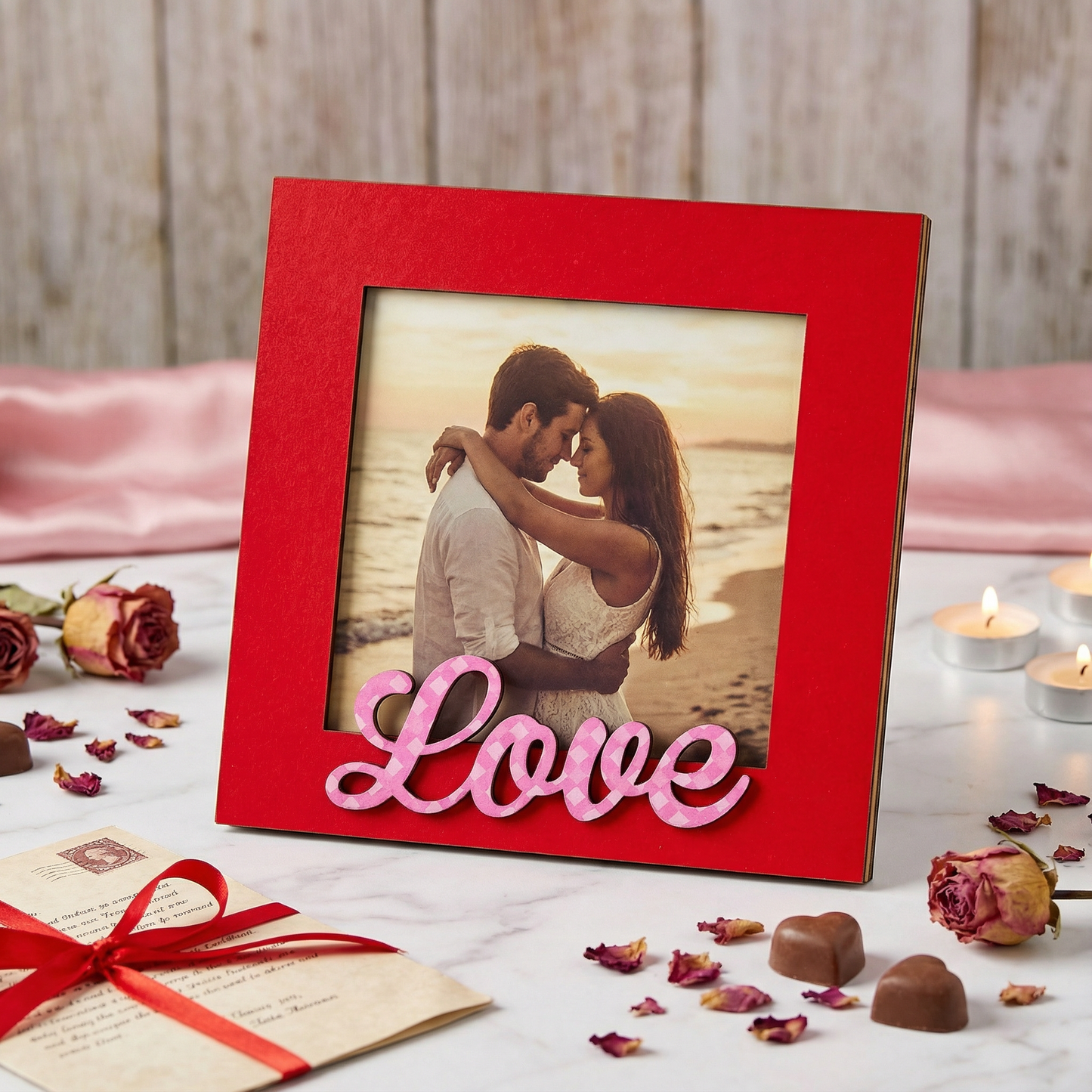 Valentine's Day Wooden Photo Frame