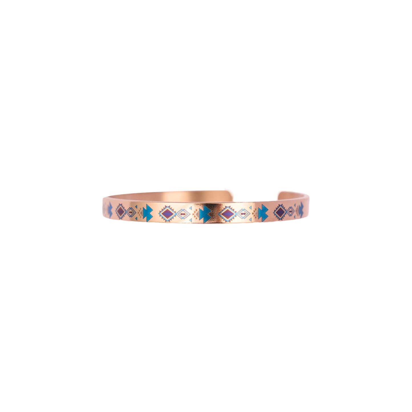 Ethnic Tribal Style Pattern Metal Bracelet Engraving