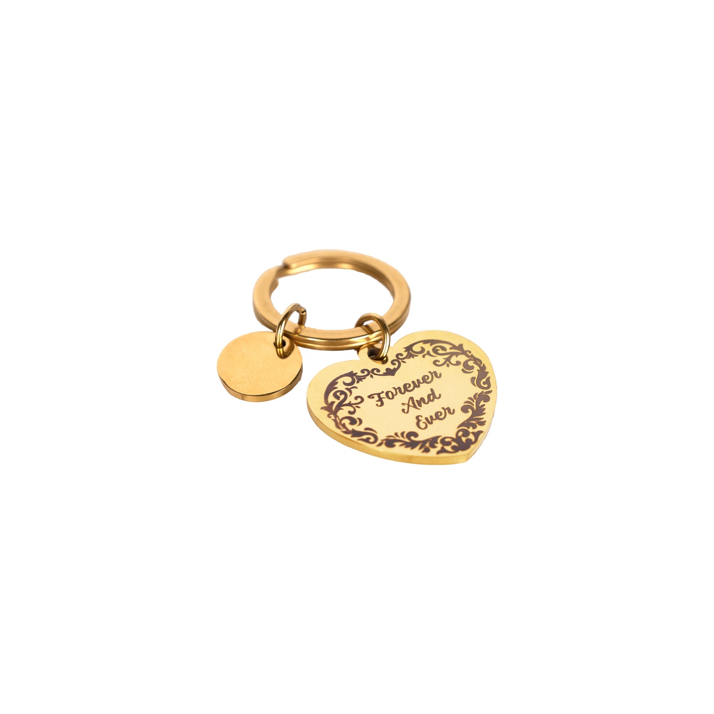 Valentine's Day Heart Shaped Keychain Engraving