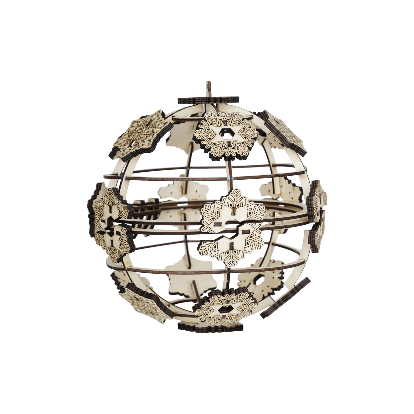 Snowflake Globe Puzzle Christmas Ball Hanging Ornament