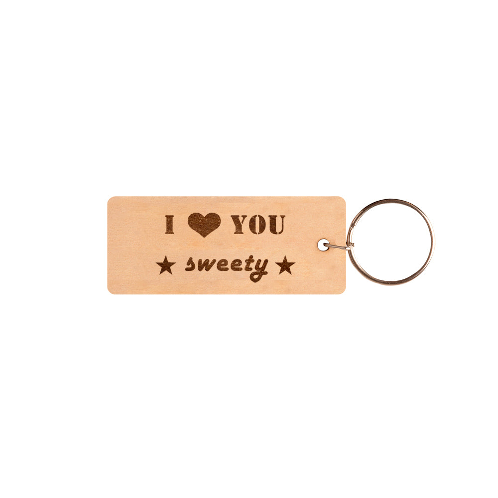 I Love You Sweety Keychain V1