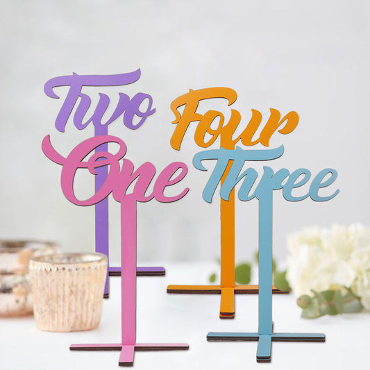 Wedding Table Numbers Wooden