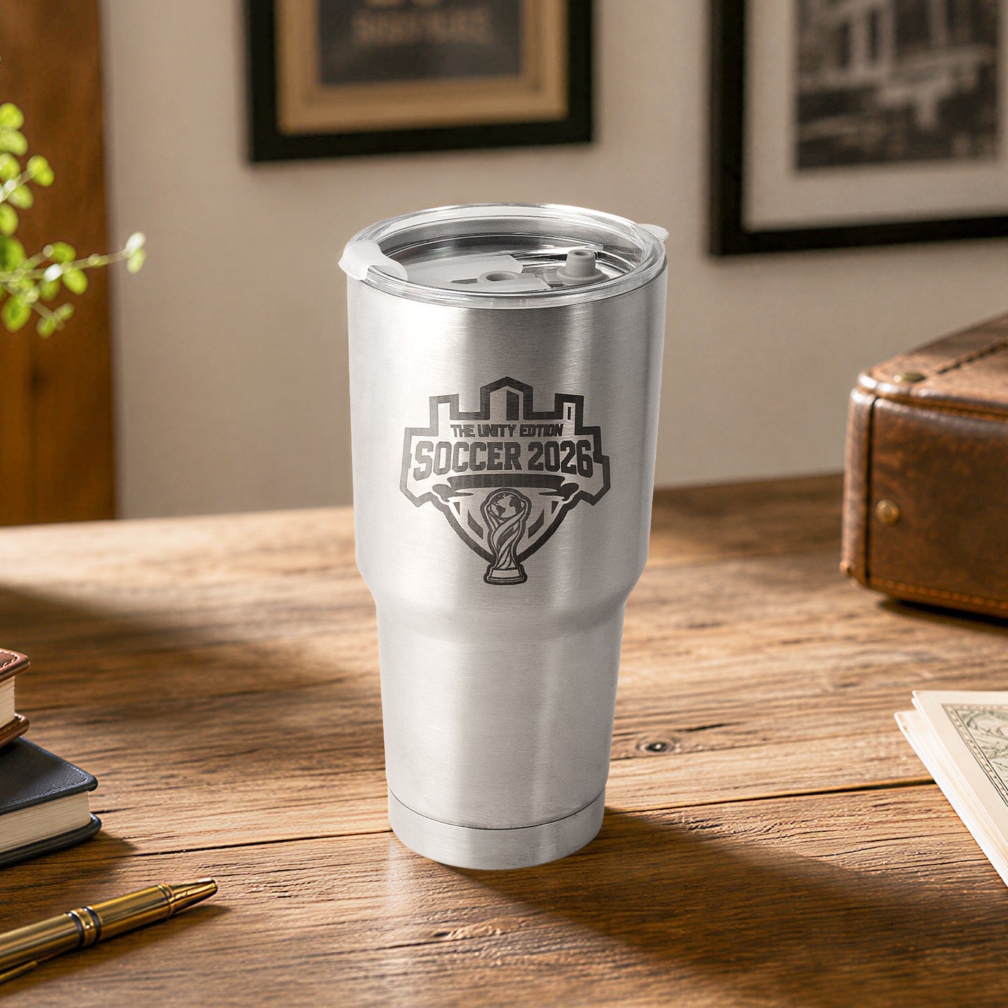 Soccer Tumbler Engraving