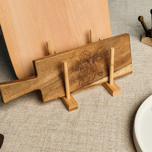 Chopping Board Carrot Pattern Engraving