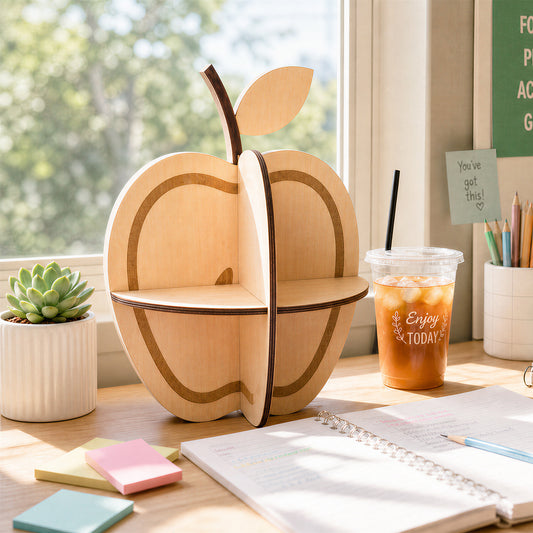 Apple Shaped 3D Puzzle Desktop Organizer