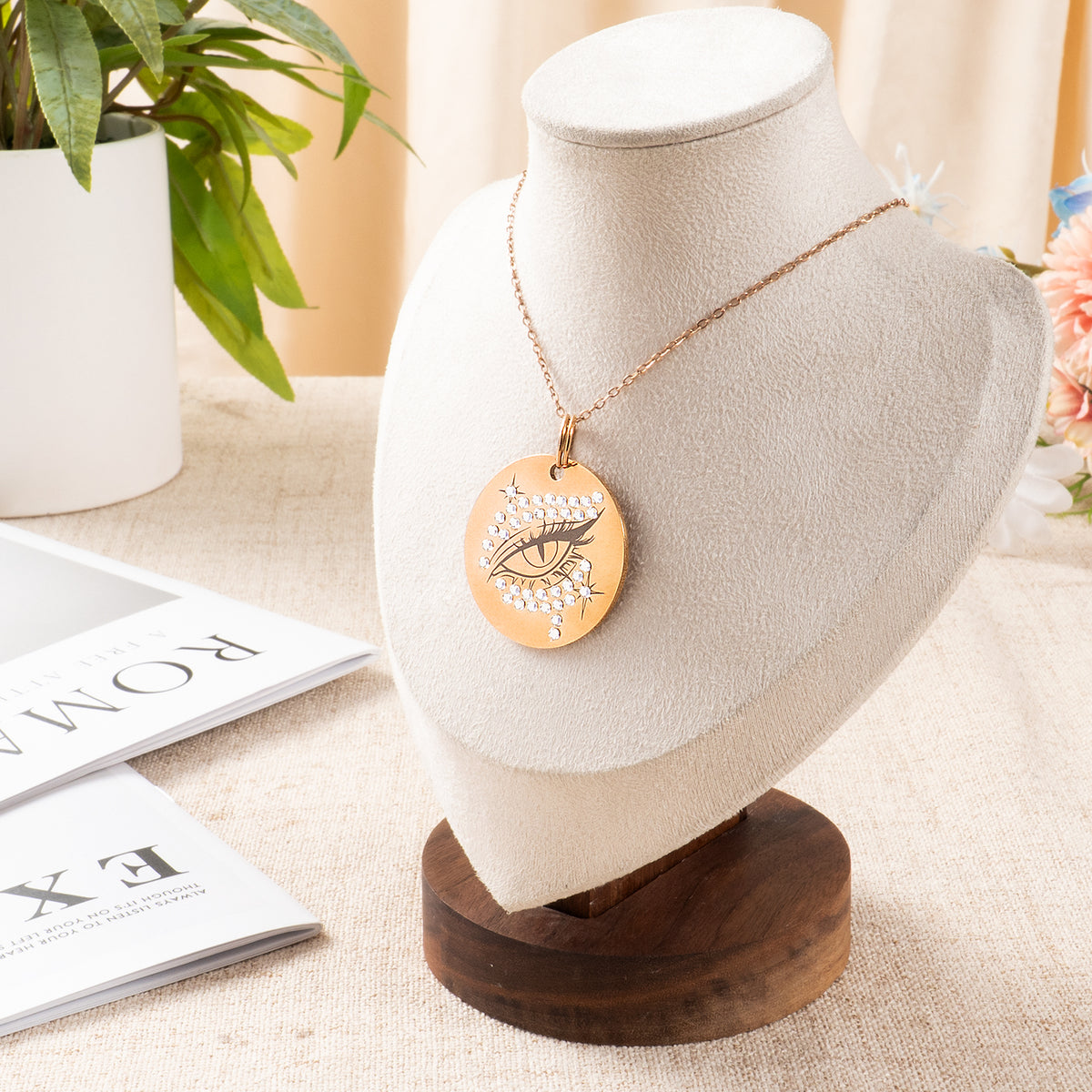 Diamond Eye Necklace Pendant