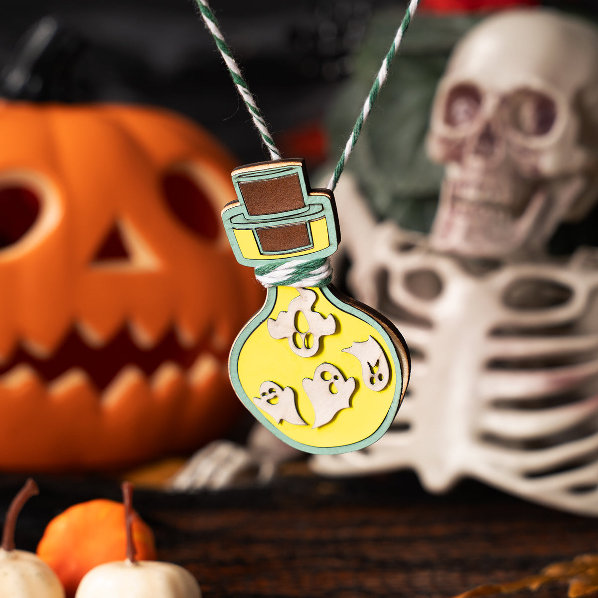Halloween Ghost Potion Pendant