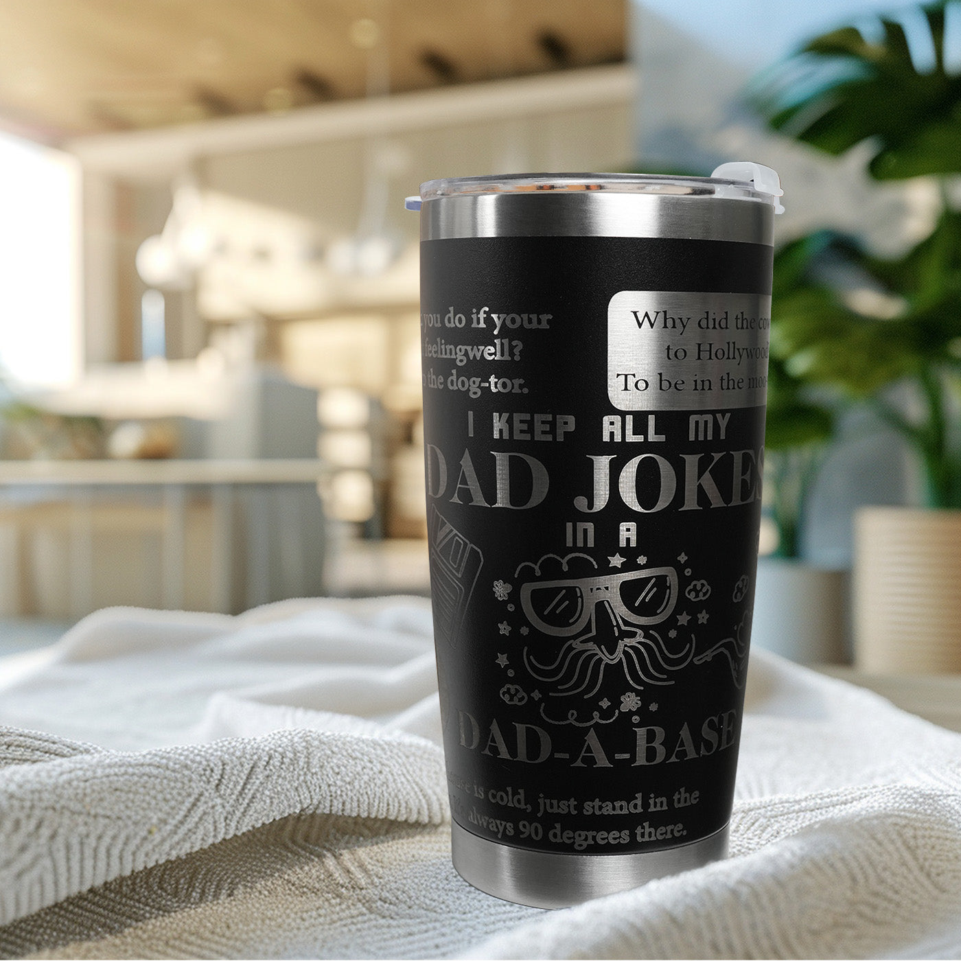 Fathers Day Dad Jokes Tumbler Engraving