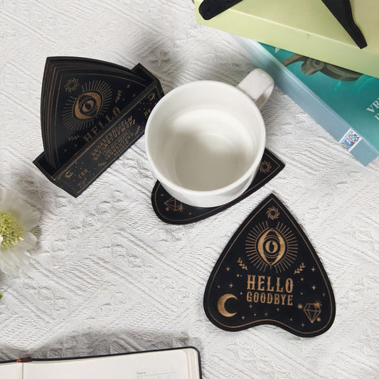 Wooden Ouija Coaster Set
