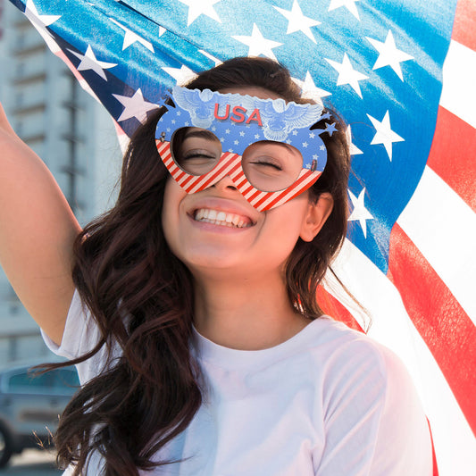 Independence Day Decorative Glasses