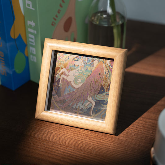 Rainbow Unicorn Color Engraving