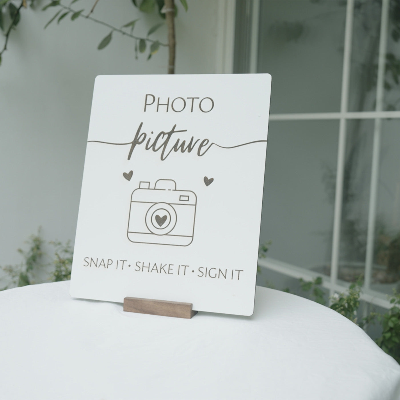 Wedding Polaroid Sign