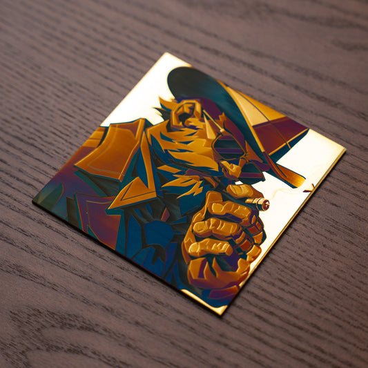 Brass Color Engraving