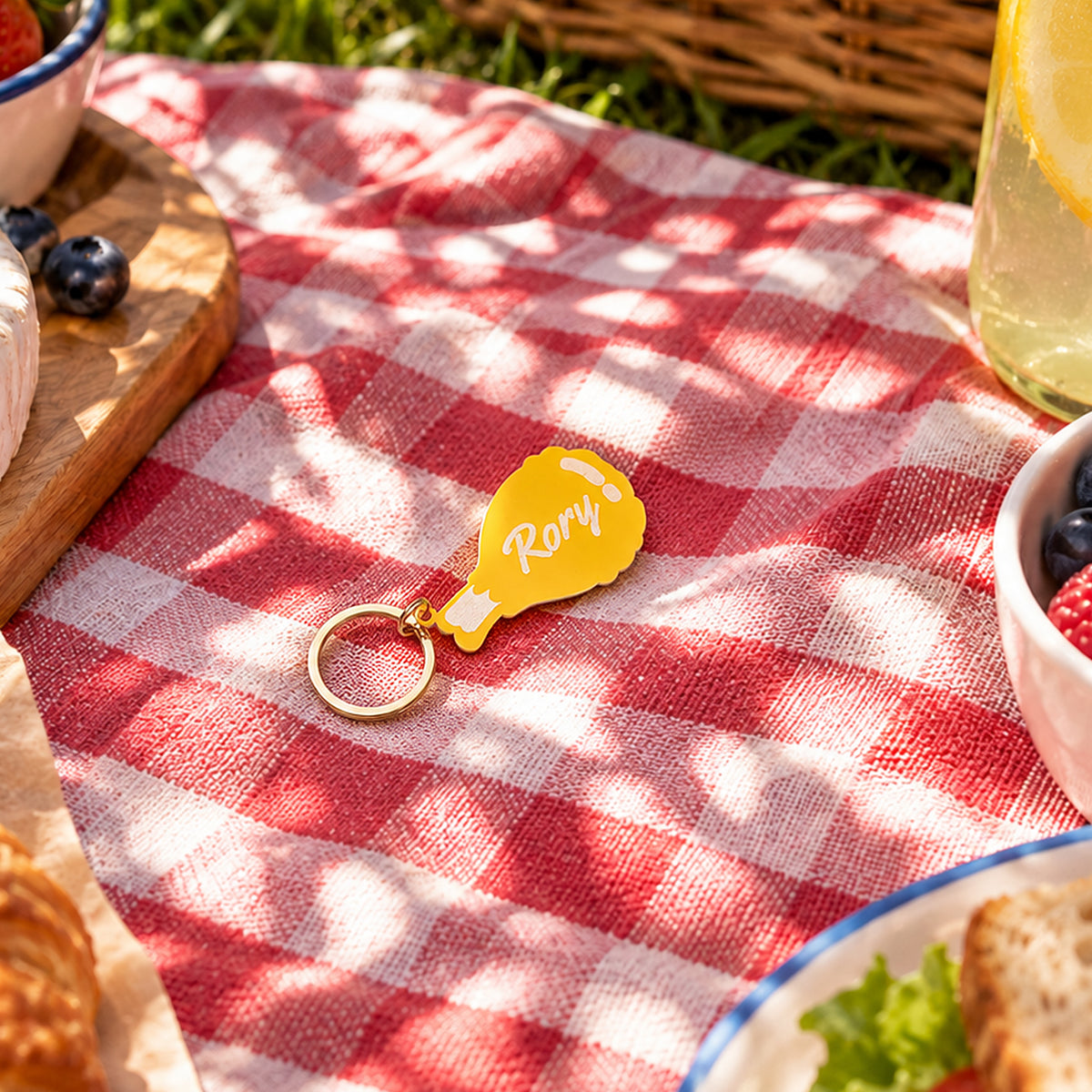 Chicken Drumstick acrylic keychain