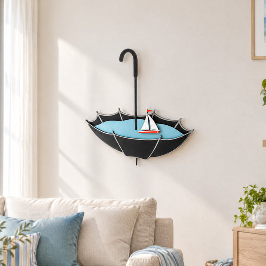 Umbrella Voyage hanging Wall Art
