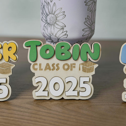 School Season 2025 Wooden Name Plaque