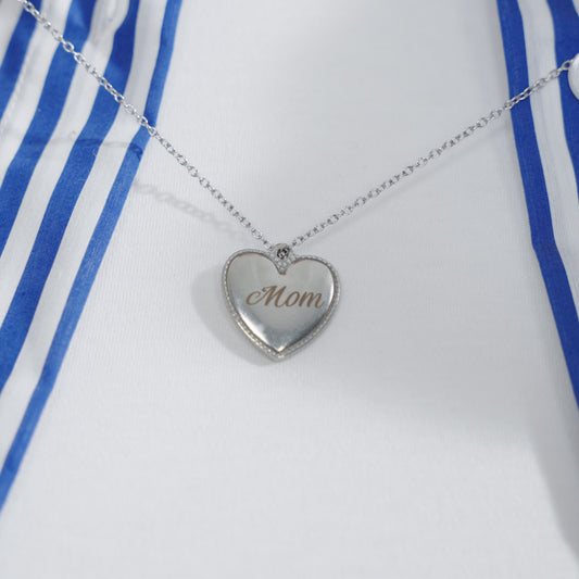 Mother's Day Necklace Pendant Engraving