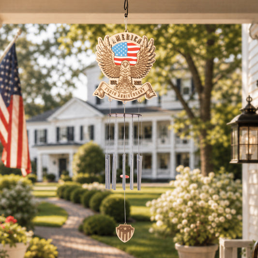 Independence Day wooden wind chimes