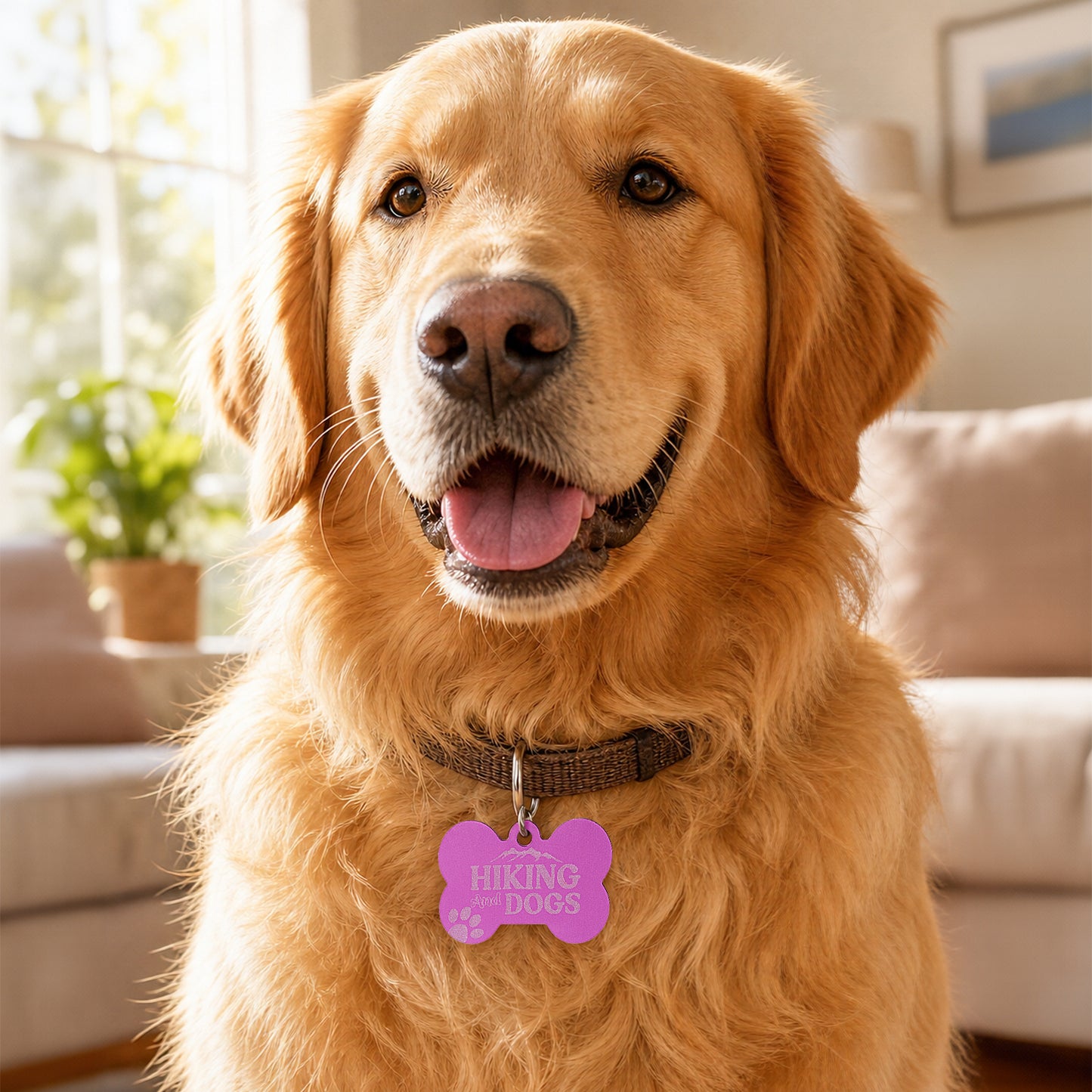 Hiking Dog Tag Engraving