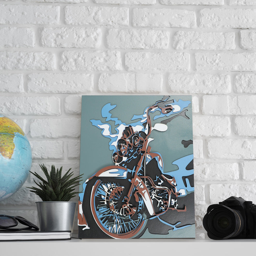 Wooden Motorcycle Bike Wall Art WeCreat Projects