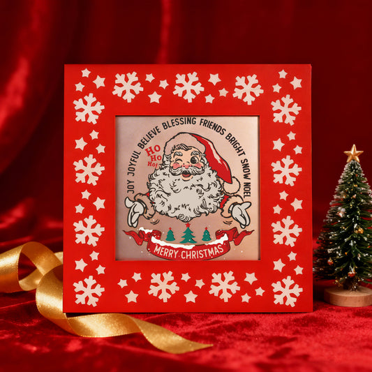 Snowflake Pattern Photo Frame