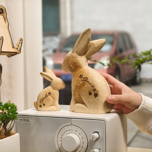 Mother's Day Wooden Rabbit Ornament