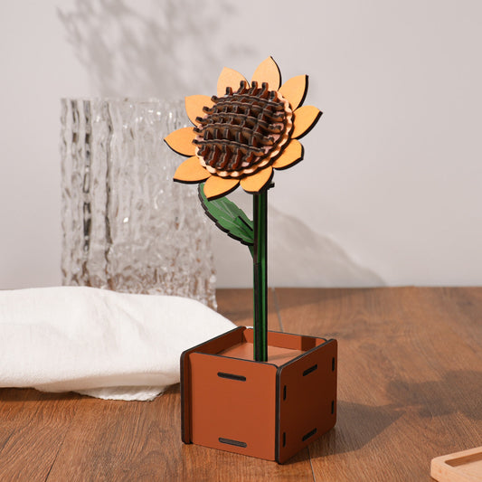 Wooden Sunflower