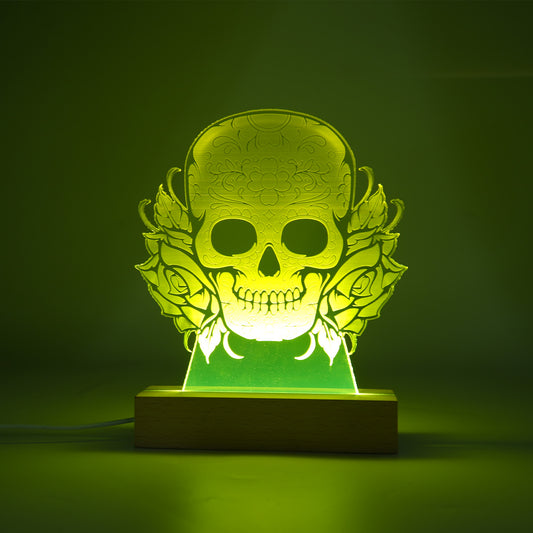 Halloween Acrylic Skull Lamp