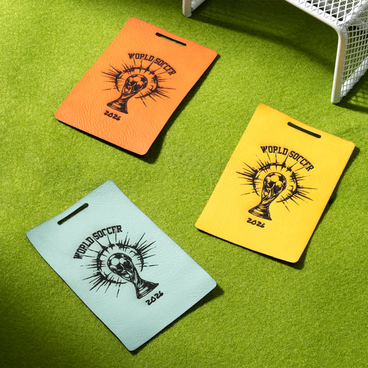 2026 Soccer  Leather Luggage Tag Engraving