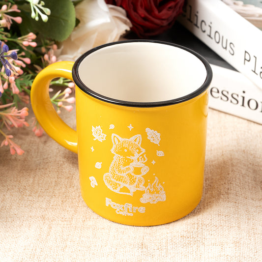 Autumn Fox Camping Mug Engraving
