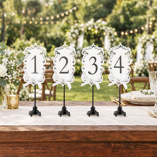 Wedding paper & wood table sign