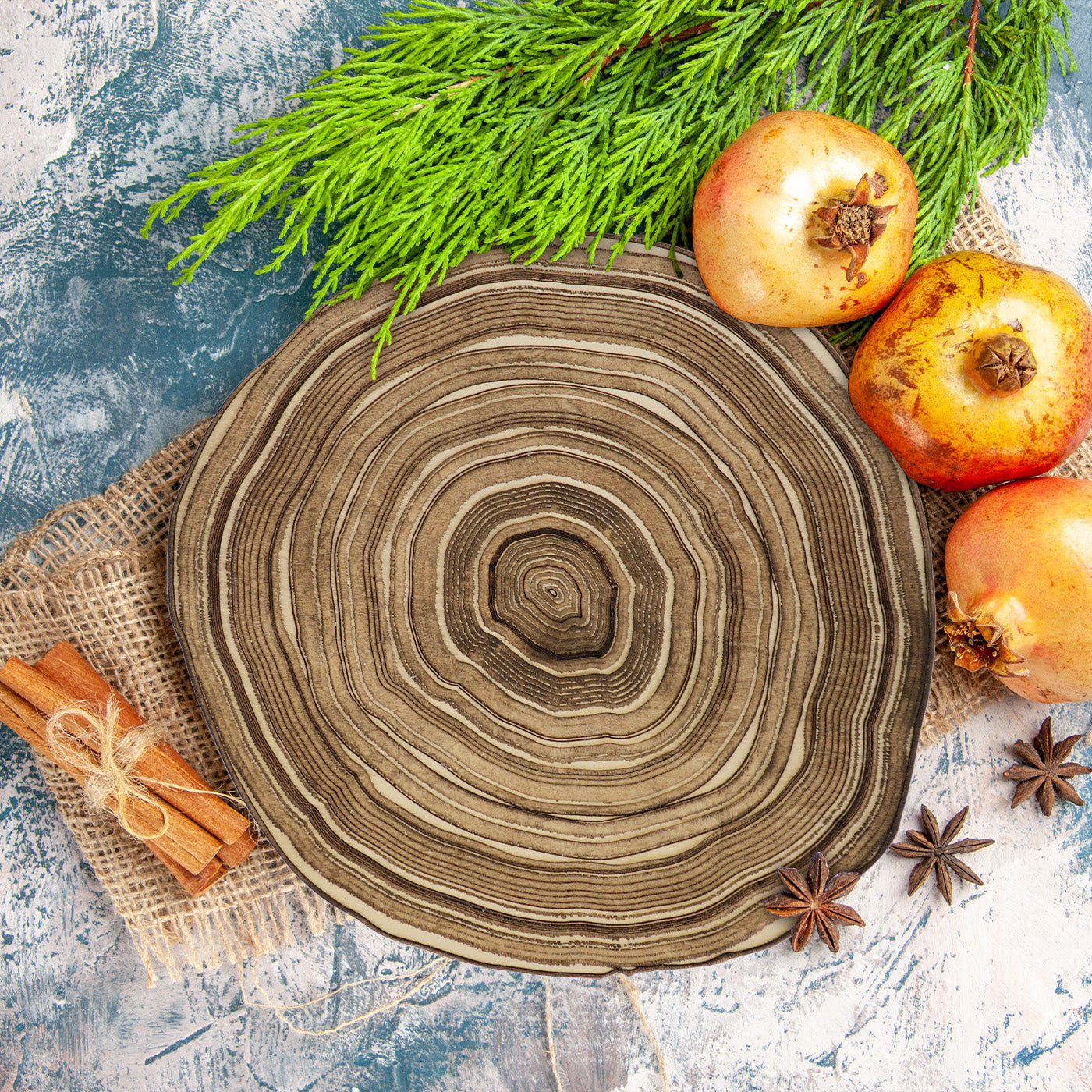 Tree Trunk Growth Rings Wall Art Decoration