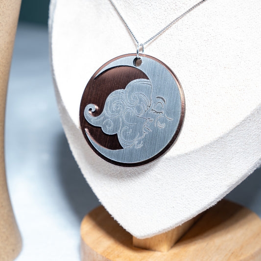 Acrylic Moon Pendant