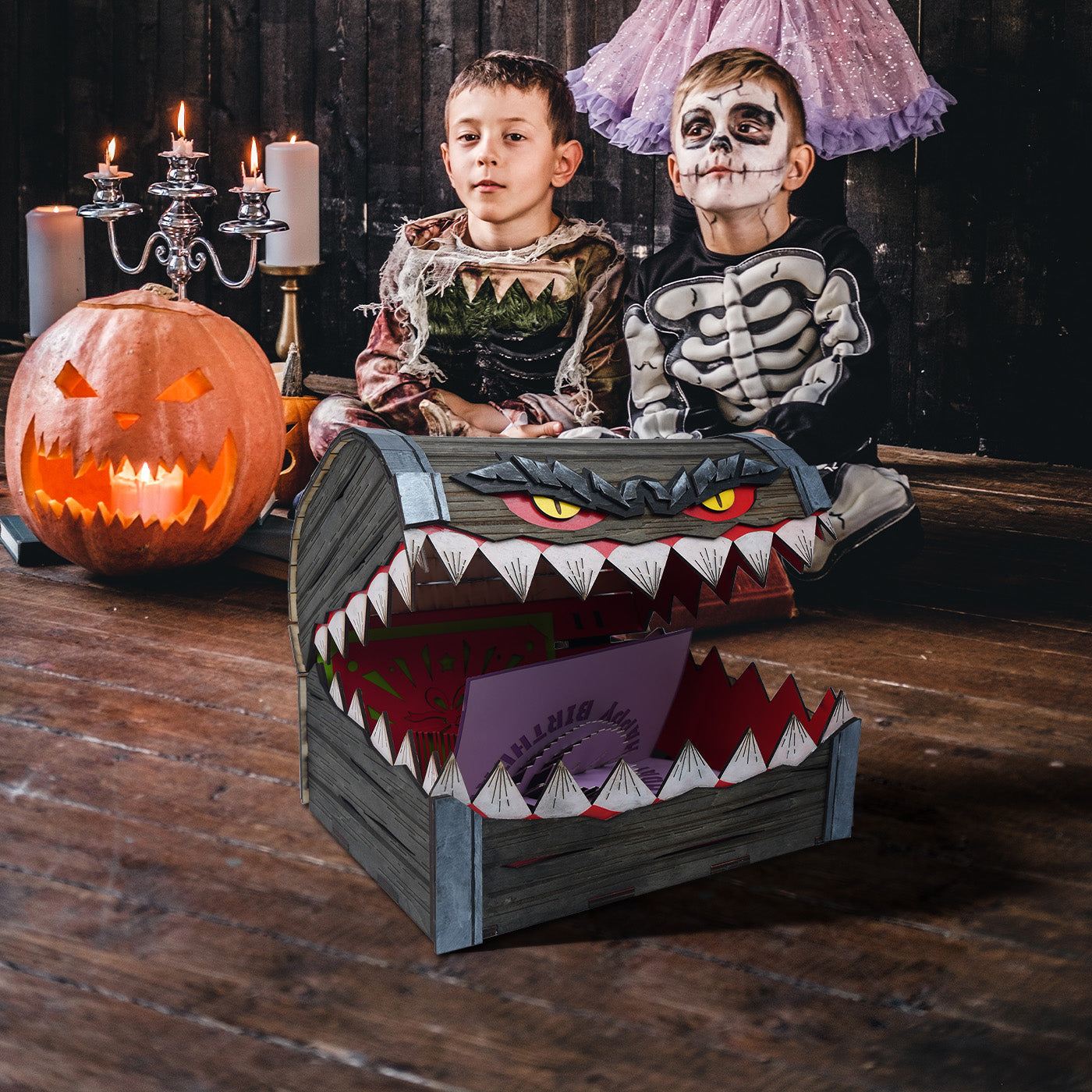 Rustic Monster Box Treasure Box Monster – WeCreat Projects